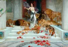 La hechicera Circe imaginada por Wright Barker