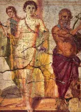 Hermafrodito en la Casa del Centenario de Pompeya