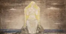 La diosa nórdica Freya imaginada por John Bauer