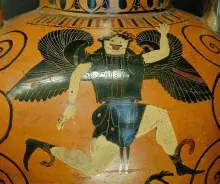 Medusa en una cerámica del siglo VI a.C.