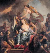 El sacrificio de Ifigenia según Charles de la Fosse