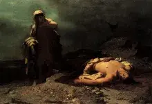 Antígona ante el cuerpo de Polinices