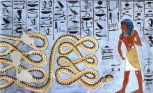 La serpiente Apofis en una pintura