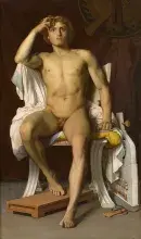 Aquiles en una pintura de Leon Benouville