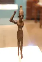 Estatuilla de Baal hallada en Meggido 