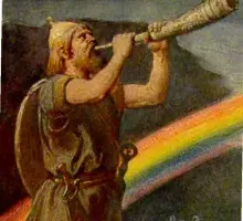 El Bifrost, puente entre Asgard y el reino de los hombres en la mitología nórdica