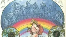 El Bifrost, puente entre Asgard y el reino de los hombres en la mitología nórdica