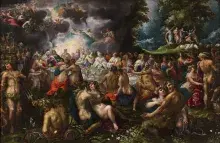 Las bodas de Tetis y Peleo según Gillis van Valcken