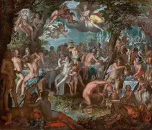 Las bodas de Tetis y Peleo según Joachim Wtewael