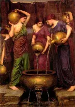 Las Danaides y su castigo en el Hades imaginadas por Waterhouse