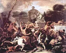 Lucha de los lápitas y los centauros de Sabastiano Ricci
