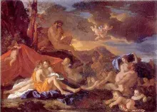 Polifemo y Galatea según Poussin