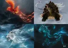 Las cuatro bestias sagradas de la mitología japonesa