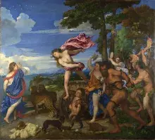 Dioniso y Ariadna de Tiziano