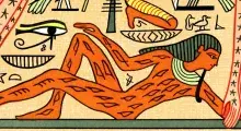 El dios egipcio Geb, dios de la tierra en Egipto