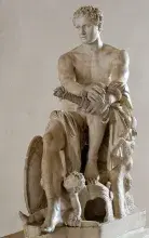 El dios Marte en una copia romana de Ares, el llamado Ares Ludovisi