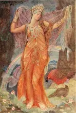 Ilustración moderna de la diosa Isthar