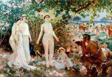 La diosa Juno en el Juicio de Paris de Simonet