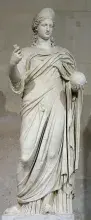 La diosa Juno en una escultura del Louvre