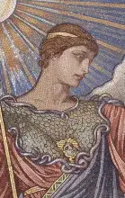 Mosaico moderno de Minerva de Elihu Vedder