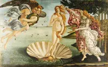 El nacimiento de la diosa Venus de Botticelli