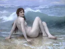 La diosa romana Venus imaginada por el pintor Bouguereau