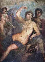 Venus y Marte en un fresco de Pompeya