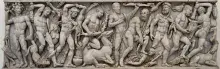 Sarcófago con los doce trabajos de Heracles