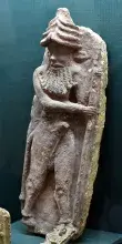 Escultura del héroe Enkidu hallada en Ur