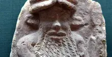 Escultura del héroe Enkidu hallada en Ur