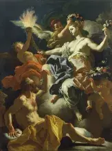 Eos y Titono, por Francesco Solimena