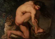 Filoctetes herido en una pintura de Nicolai Abildgaard