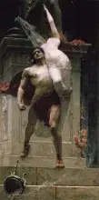 Áyax raptando a Casandra, por Solomon