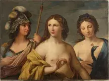 Las tres diosas del Juicio de Paris de Vouet