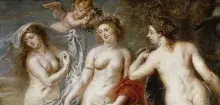 Las tres diosas en el Juicio de Paris visto por Rubens