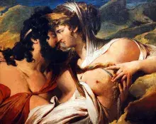 Júpiter y Juno en un cuadro de Barry