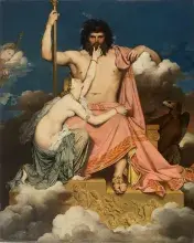 Júpiter y Tetis, por Ingres