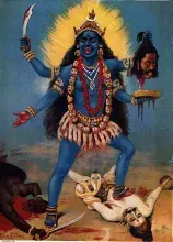 Kali diosa hindú de la destrucción y la muerte