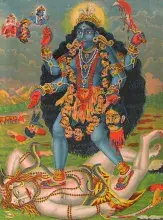 Kali diosa hindú de la destrucción y la muerte