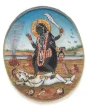 Kali diosa hindú de la destrucción y la muerte
