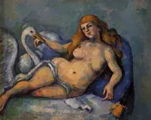 Leda y el cisne de Cezanne