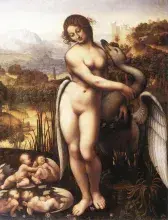 Leda y el cisne del taller de Leonardo
