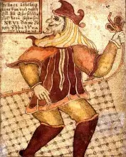 El dios Loki en un manuscrito islandés