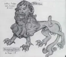La mantícora en una ilustración moderna