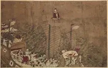 Imagen de Mazu, diosa china del mar, en una ilustración