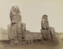 Los colosos de Memnón en el siglo XIX