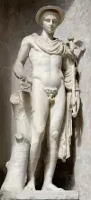 Escultura conocida como el Mercurio Pío Clementino