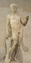 Escultura de Adonis conservada en el Museo del Louvre