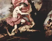El mito de Apolo y Marsias según Tiziano