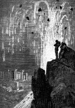 La Atlántida en una ilustración para un libro de Julio Verne